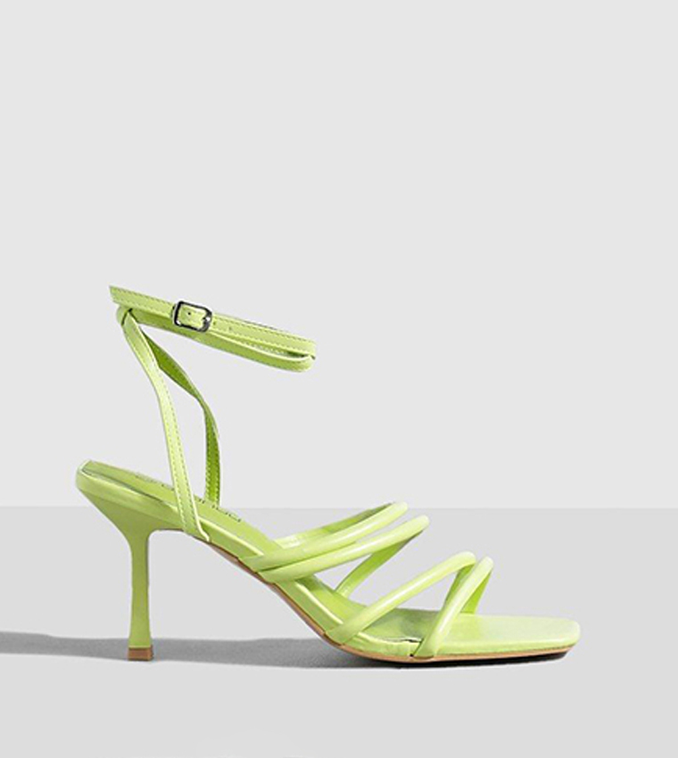 Lime green clearance strappy sandals