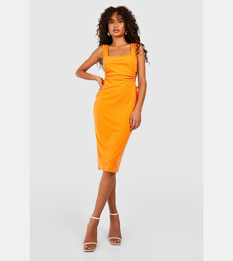 Soft sales orange dress