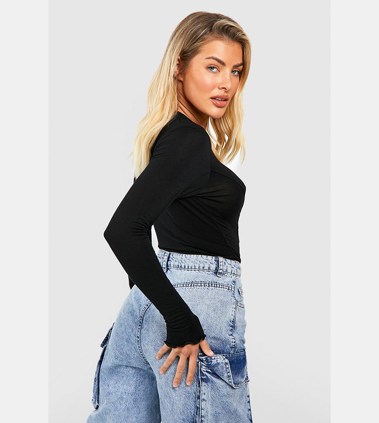 Exposed Seam Detail Top