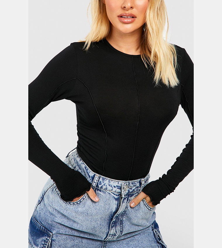 Exposed Seam Detail Top