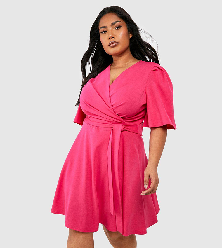 Hot pink belt for on sale dress