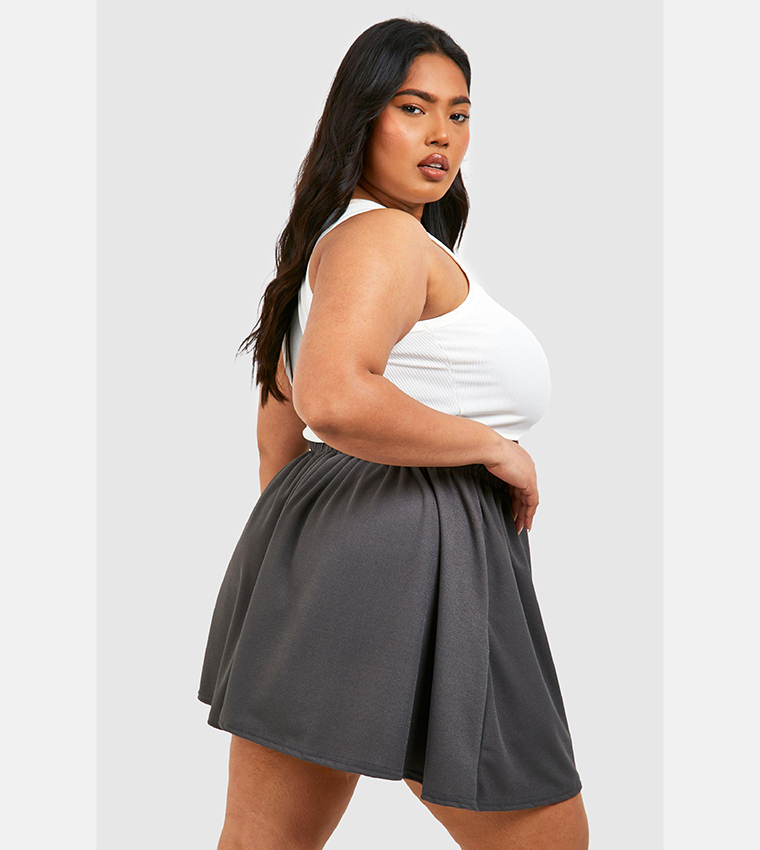 Buy Boohoo Jersey Basic Flippy Shorts In Grey 6thStreet Kuwait