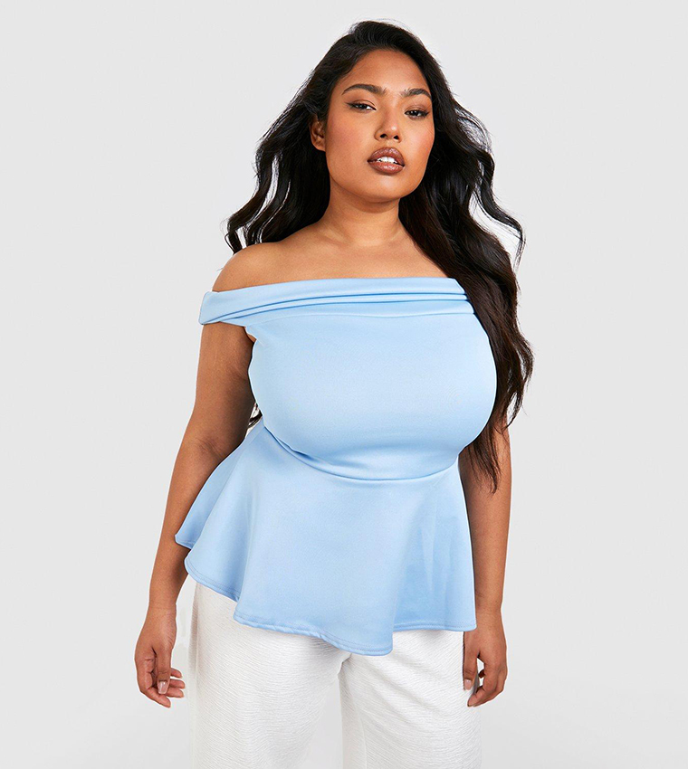 Bardot discount peplum top