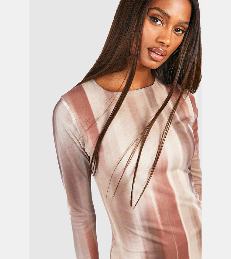 knee length dresses for ladies Bailee Long-Sleeve Bodycon Midaxi-Dress
