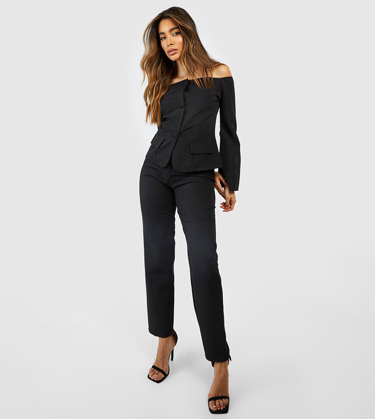 Straight leg on sale ankle grazer trousers