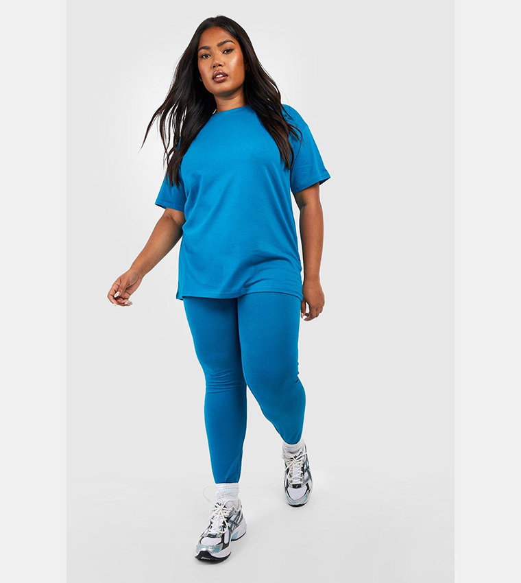 Plus Size Oversized T-shirt & Leggings Set main image 0