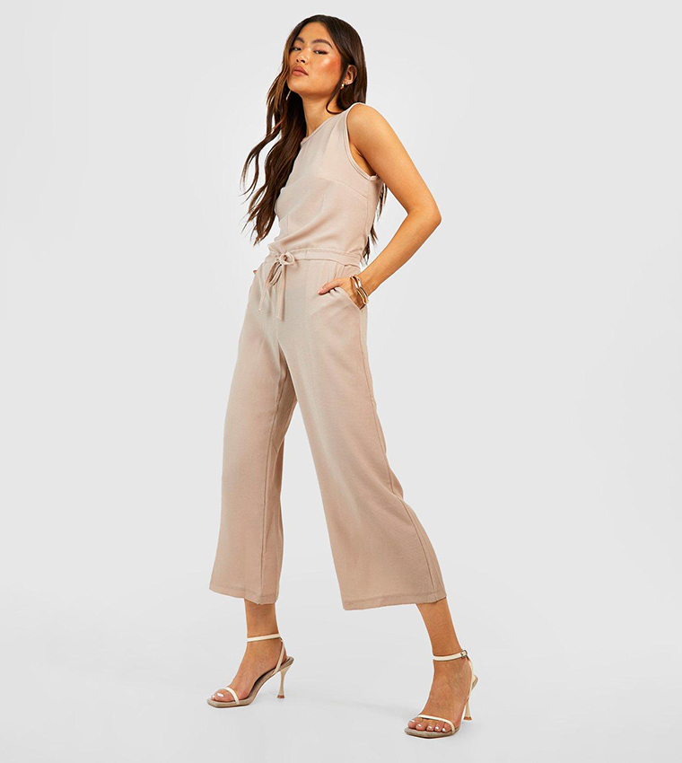 Camel jumpsuit store