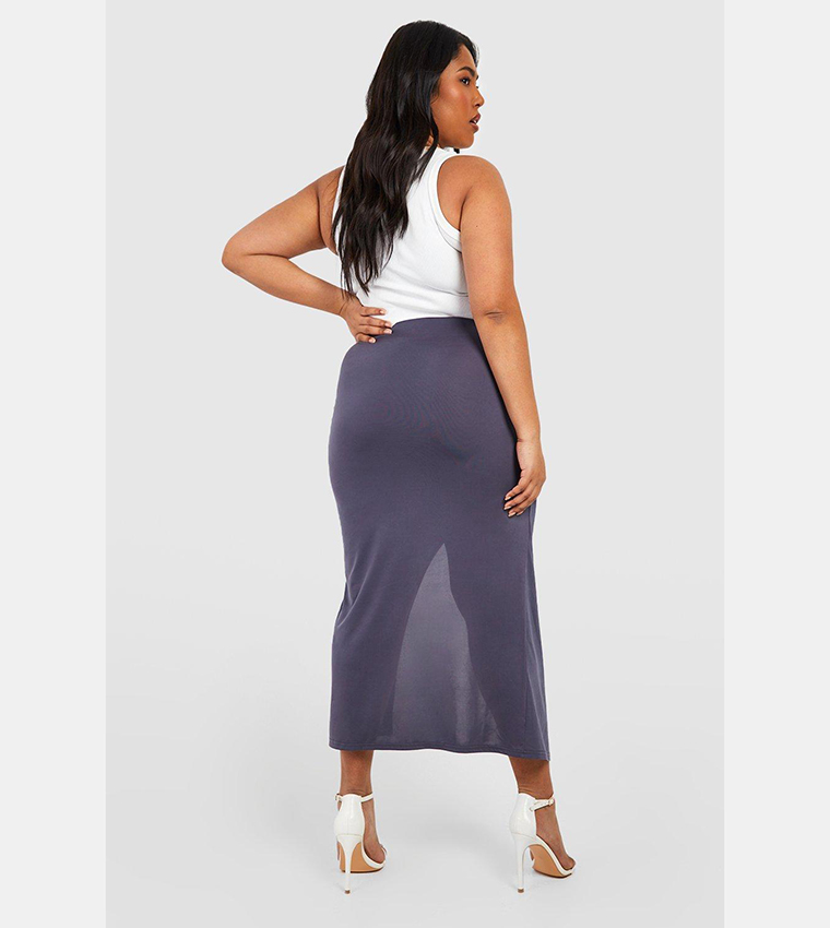 Boohoo plus size pencil skirt hotsell