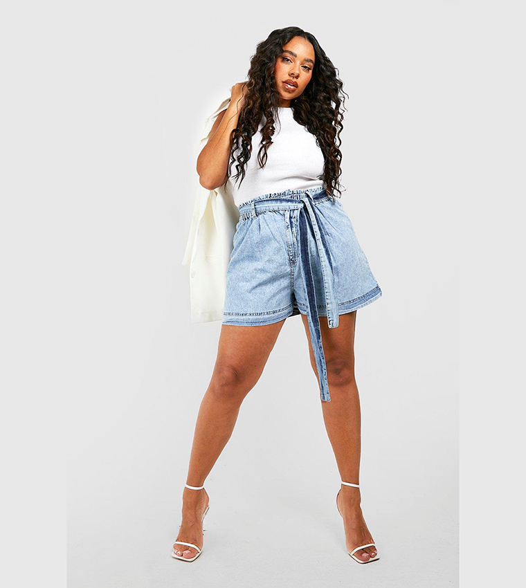 Paper bag trousers boohoo sale