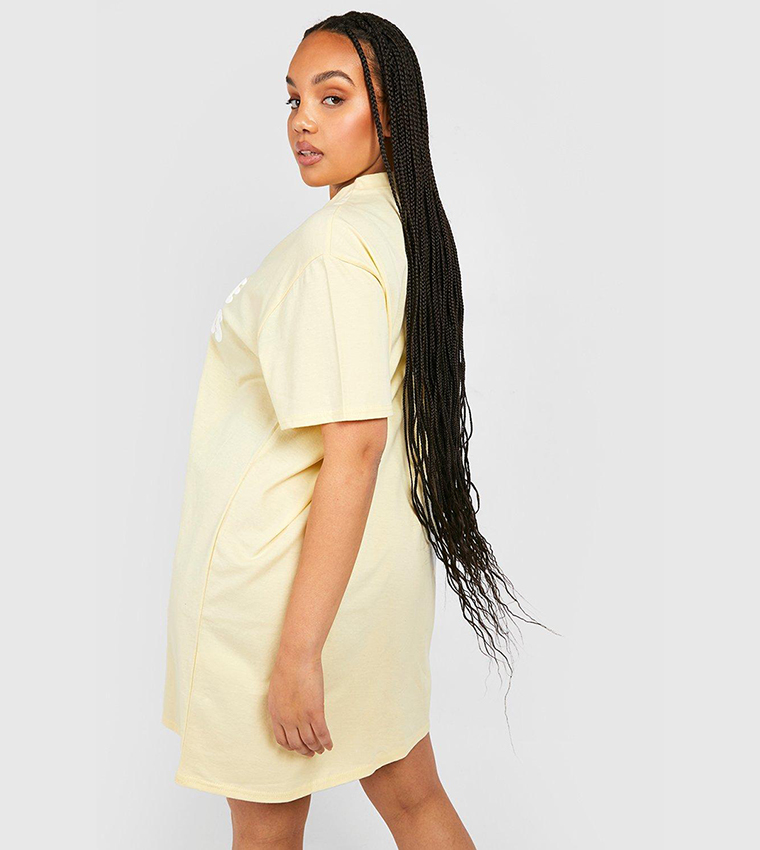 T shirt hotsell dress yellow