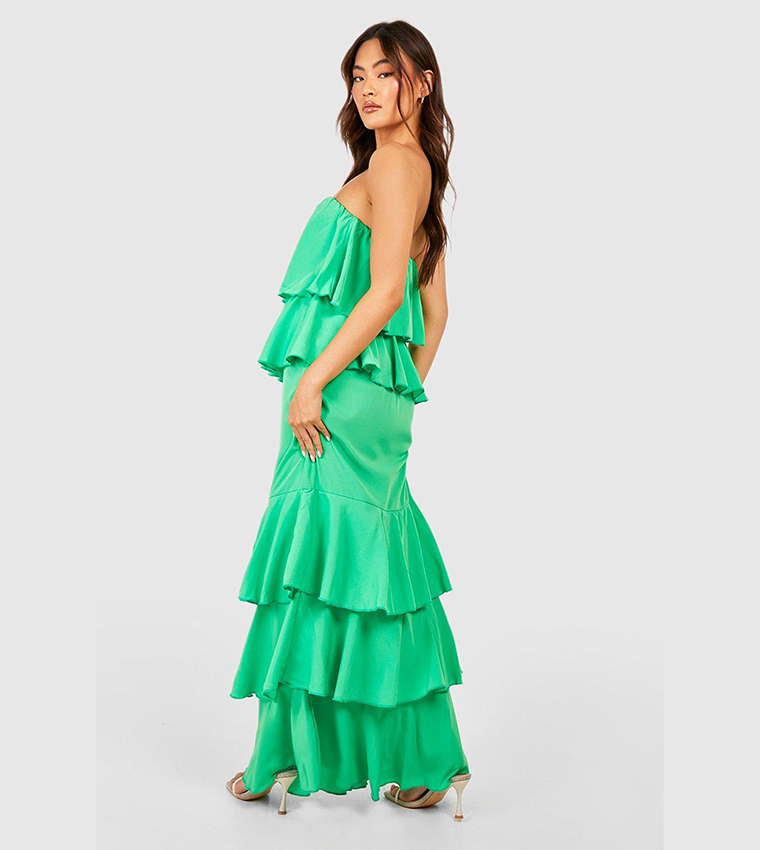 boohoo mint green dress Maliyah Maxi Dress main image 0