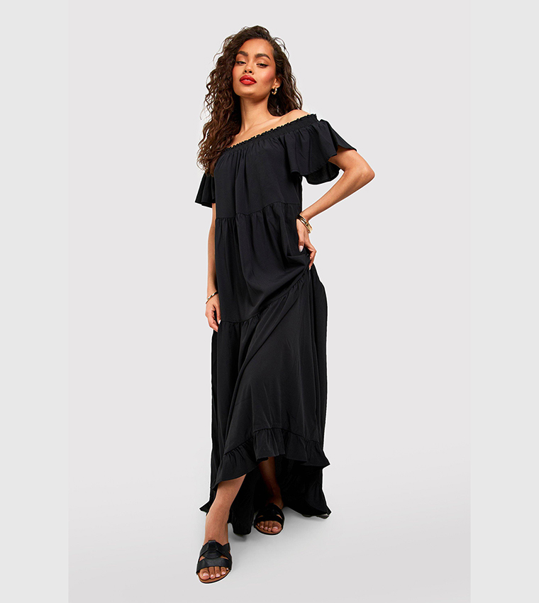 Bardot alex sale ruffle maxi dress