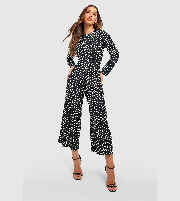 Boohoo twist 2024 front jumpsuit