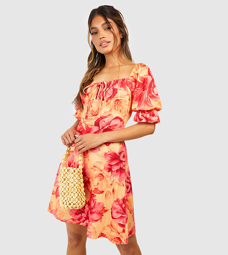 Orange sun clearance dress