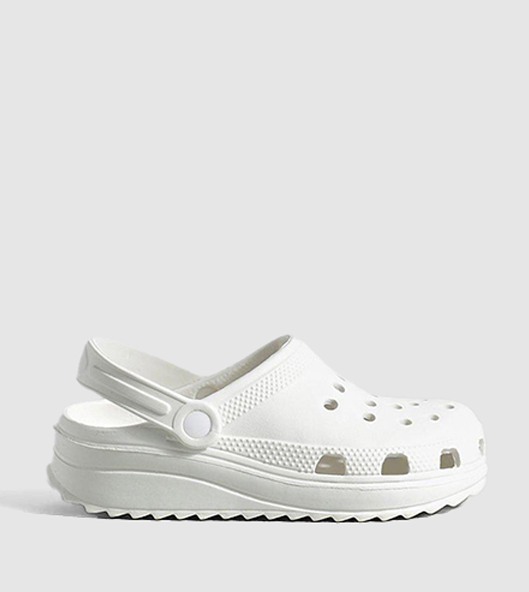 Chunky Platform Slip On Mules