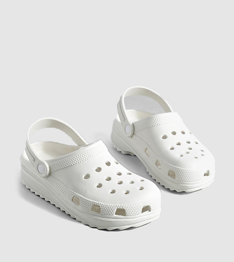 Chunky Platform Slip On Mules