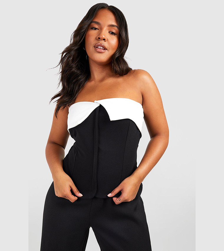 Boohoo bustier best sale