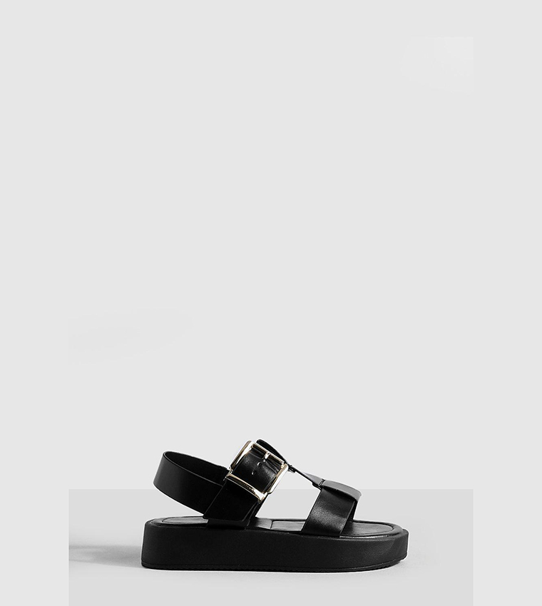 Chunky Flatform Buckle Sandals