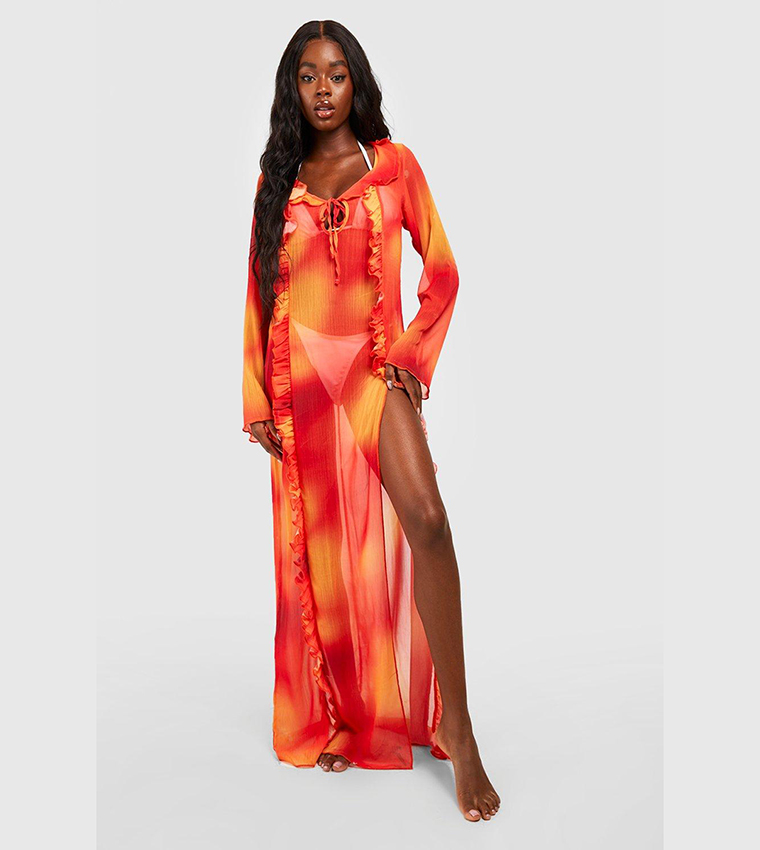 Orange hotsell beach dress