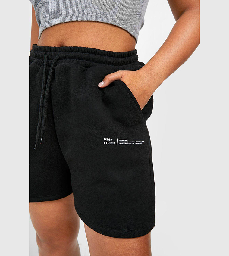 Plus Dipper Hem Jogger Short