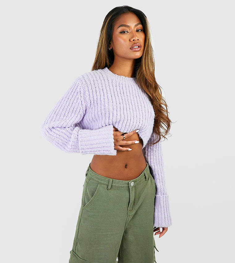 Boohoo cropped fashion jumper