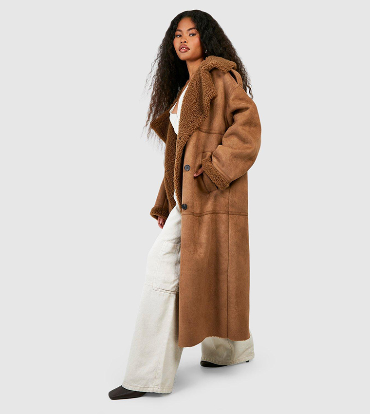 Beige 2024 borg coat