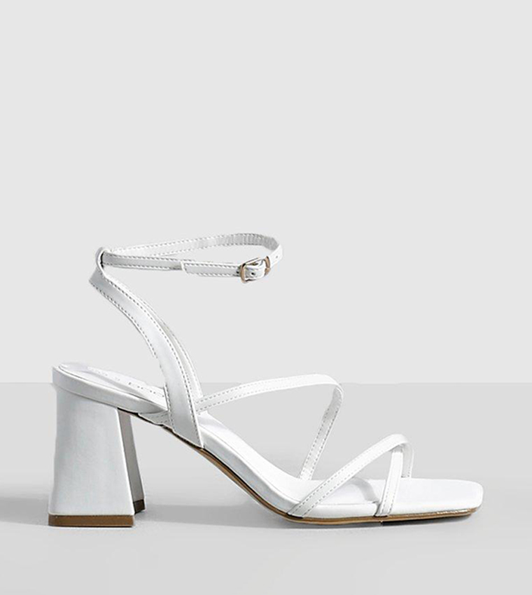 White high heel store sandals