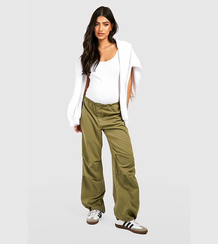 Soft Touch Pleat Front Cargo Trousers