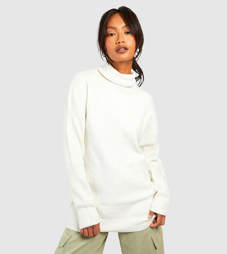 Boohoo white jumper best sale