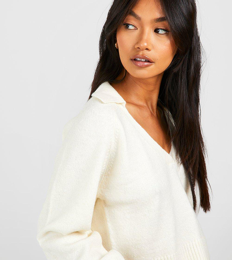 Cropped polo jumper best sale