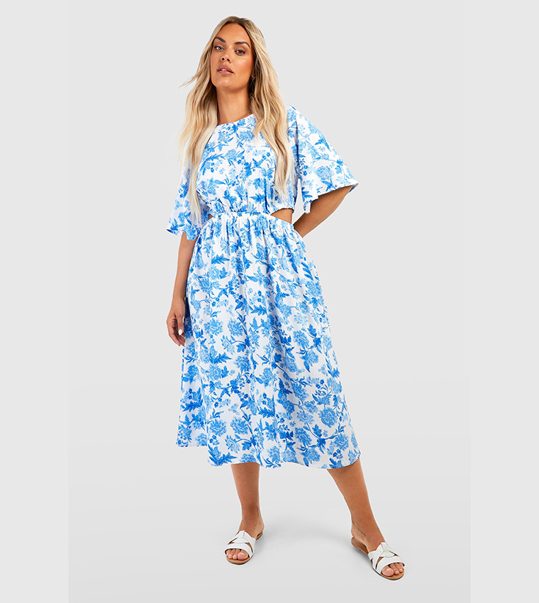 Pleated Dress Pastel Floral Midi Dress Graceland Maxi Dress White Blue Floral Pleated Dress Pastel Floral Midi Dress Graceland Maxi Dress White Blue Floral