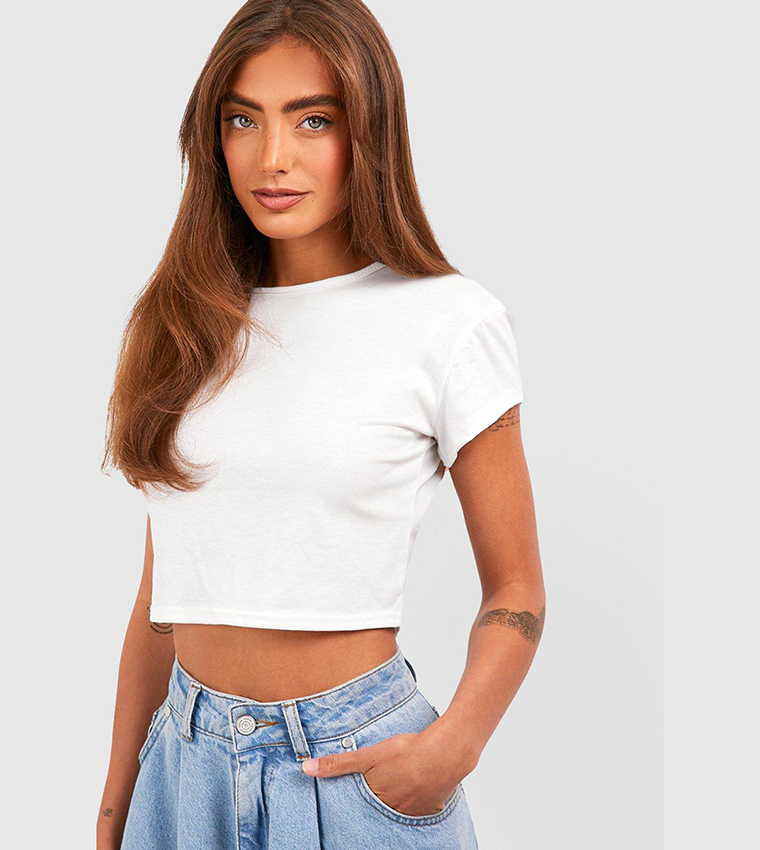 cropped rock t shirt