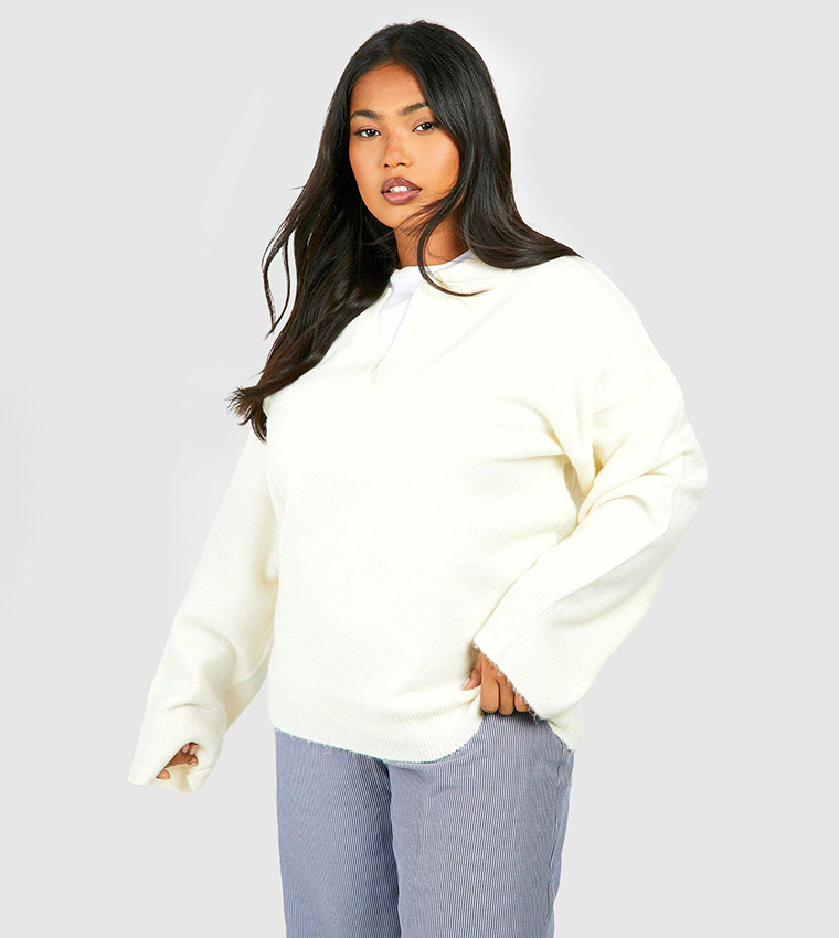 Oversize white jumper sale