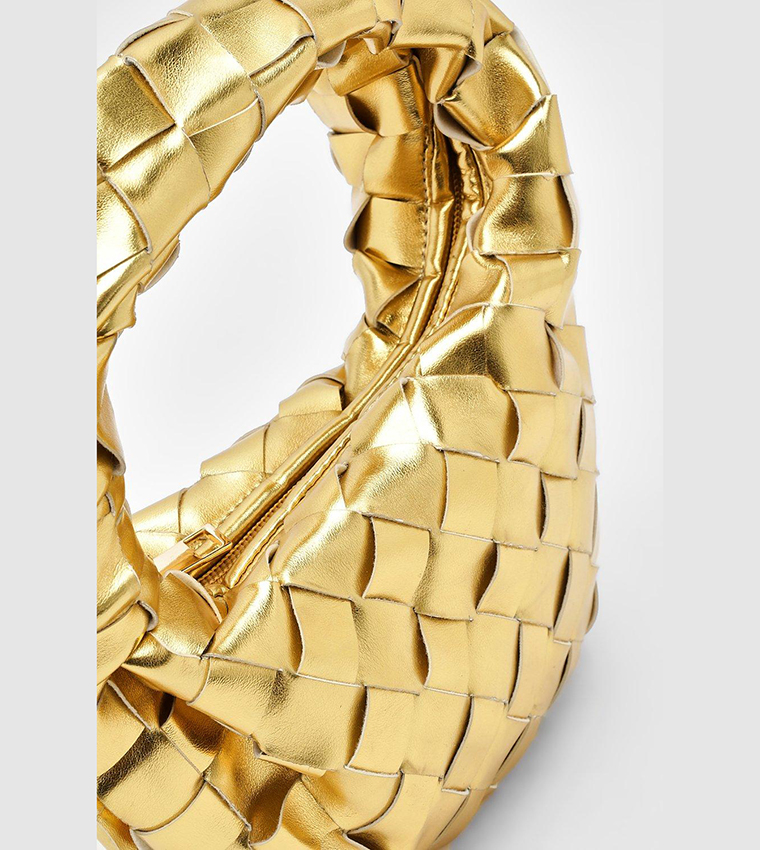 Metallic Knot Woven Mini Bag