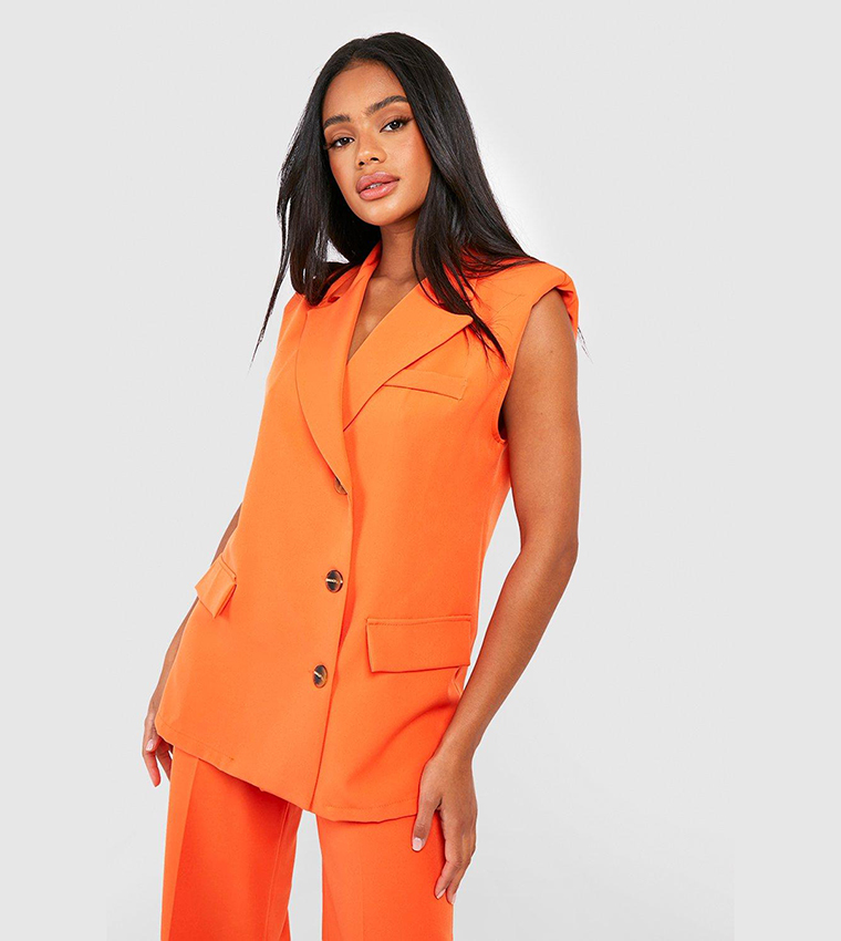 Orange 2024 longline blazer