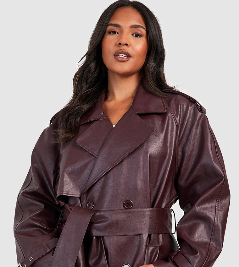 Wine hot sale trench coat