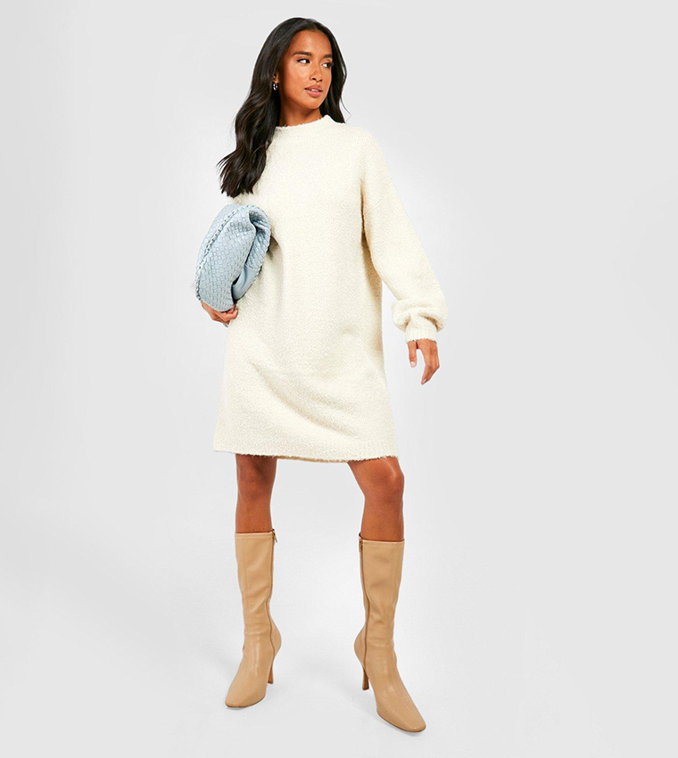 White oversized hot sale jumper dress