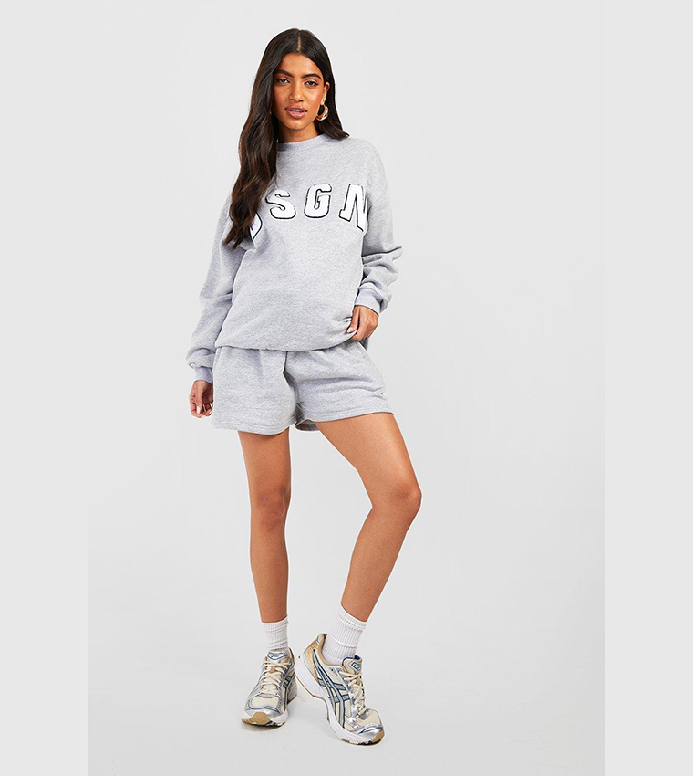 Text Slogan Hooded Tracksuit