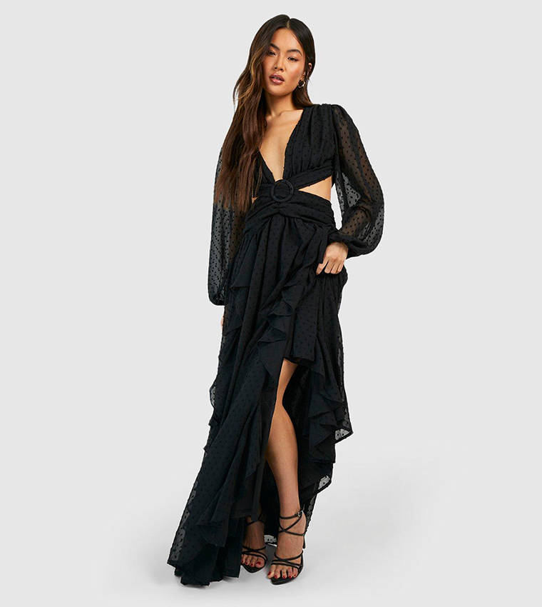 denise off shoulder maxi dress Baltic Born Womens Valentina Off Shoulder Maxi Dress | Cream + Blue Multi