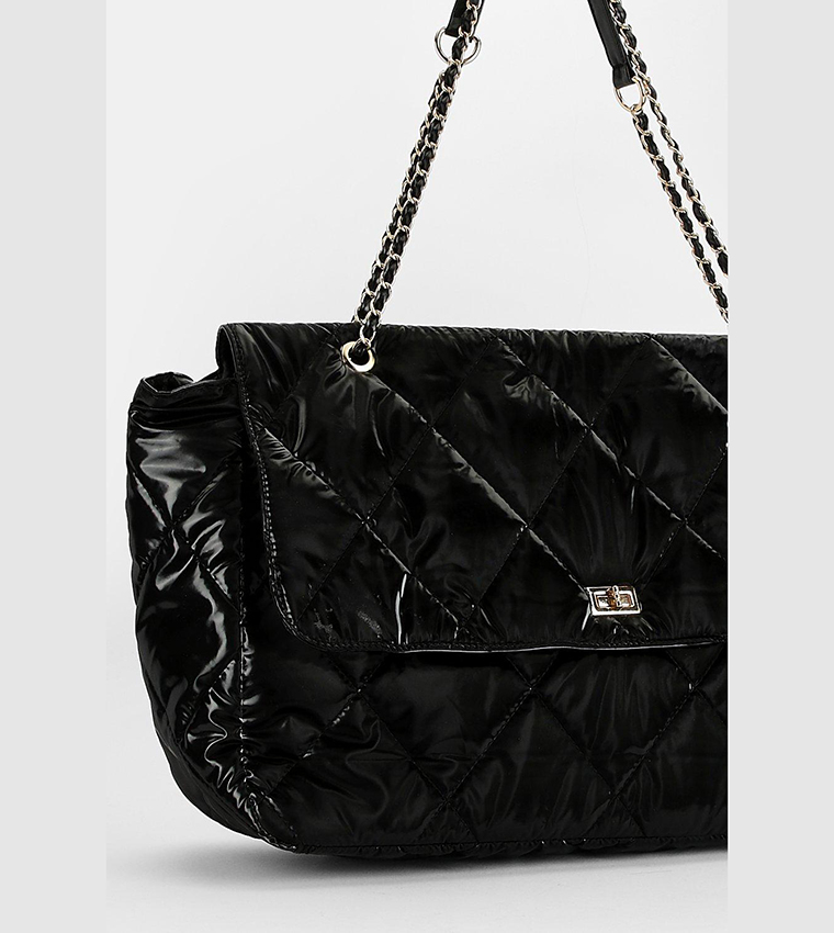 Buy Boohoo Extra Large Quilted Tote Bag In Black 6thStreet UAE