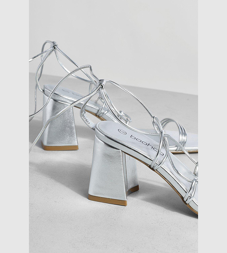 Mid Block Wrap Up Strappy Heel Sandals