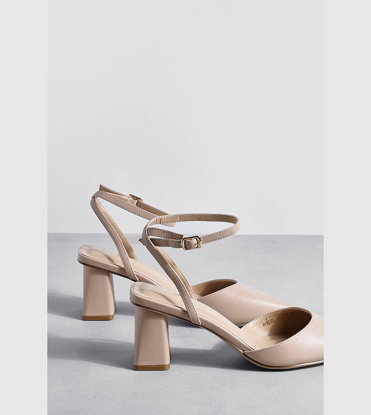 Pointed Toe Ankle Strap Pumps