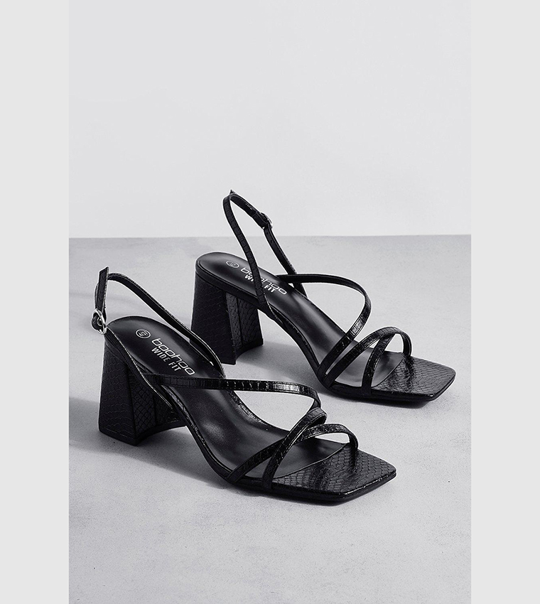 Open Toe Block Heel Sandals