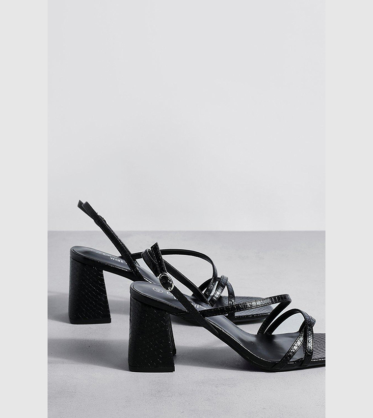 Open Toe Block Heel Sandals
