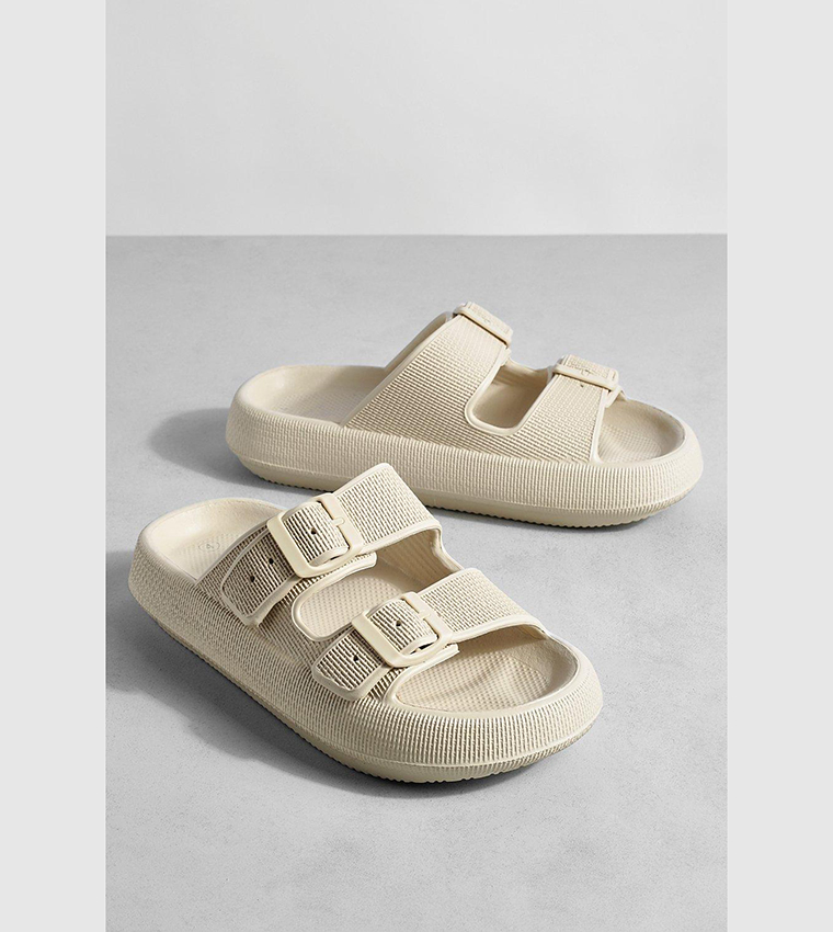 Platform best sale buckle slides