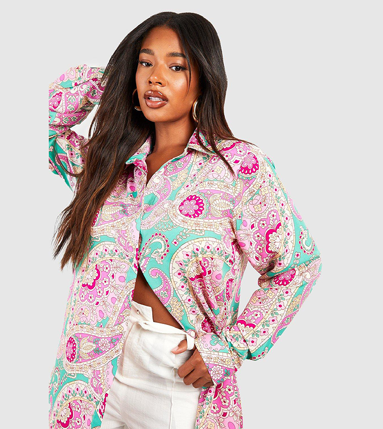 Paisley print outlet shirt