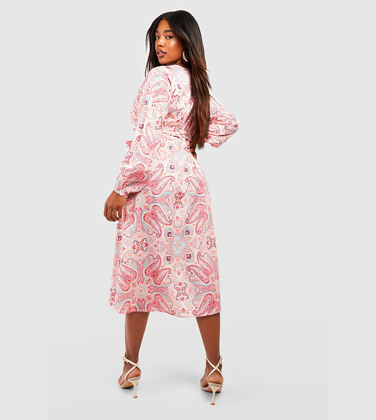 boohoo paisley dress