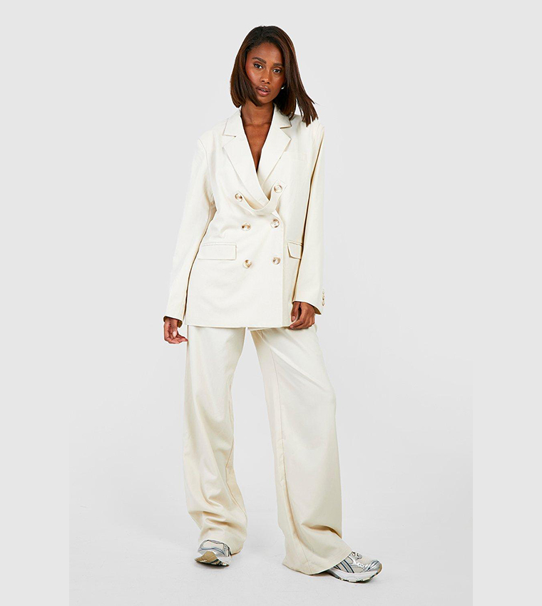 Boohoo white outlet blazer