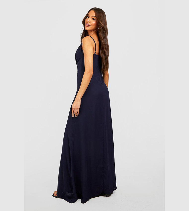 Navy maxi dress casual online