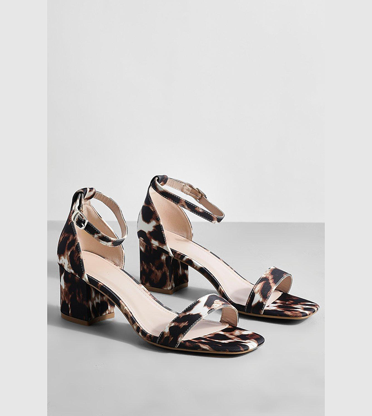 Leopard low block heel hotsell